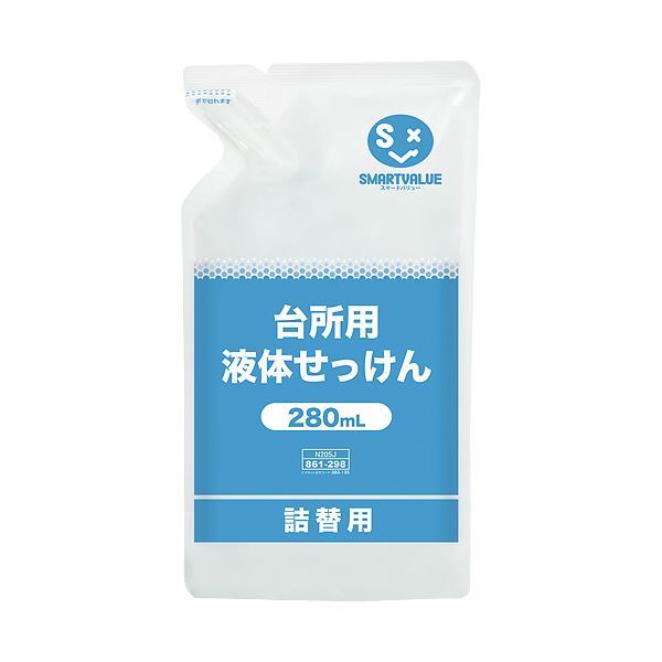 （まとめ） スマートバリュー 台所用液体せっけん 280mL 12袋 N205J-12(×5セット)