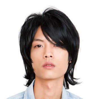 ジグ ウィッグシリーズ ラパンドアール オム/ワイルドレイヤー ヴァージンブラック