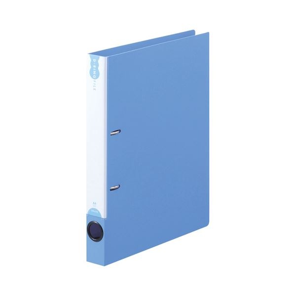 （まとめ）TANOSEEDリングファイル(PP表紙) A4タテ 2穴 200枚収容 背幅38mm ブルー 1冊 (×30セット)