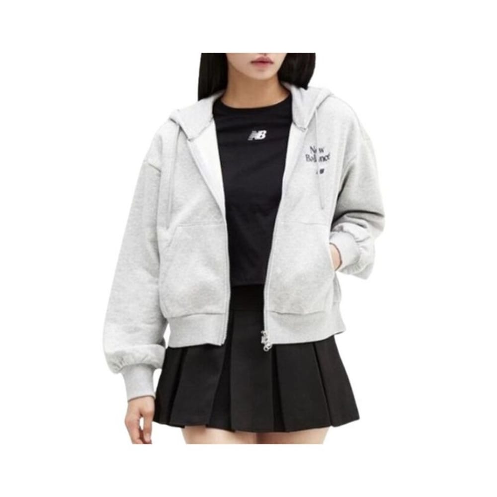 ニューバランス W シグネチャー起毛フーディージップアップセミオーバーフィット NBMDD4W952_AC