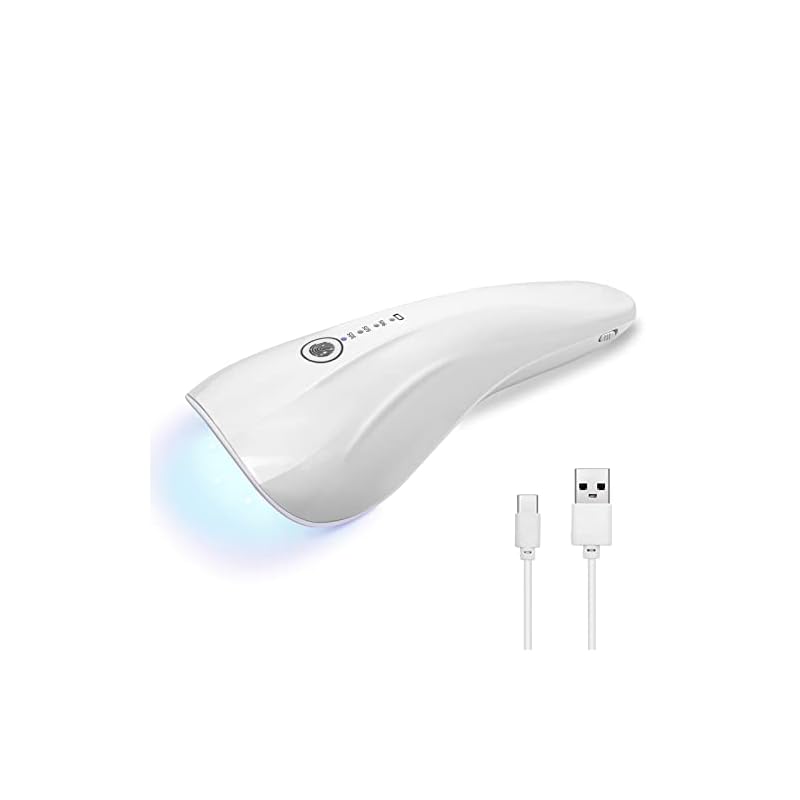 [CATZONS] ネイルライト ネイルドライヤー UVライト 硬化用 ライト ハンディライト ジェルネイル レジン ネイルデザイン 仮硬化シールフィルム 3階段タイマー機能 全ジェル対応 持ち運び