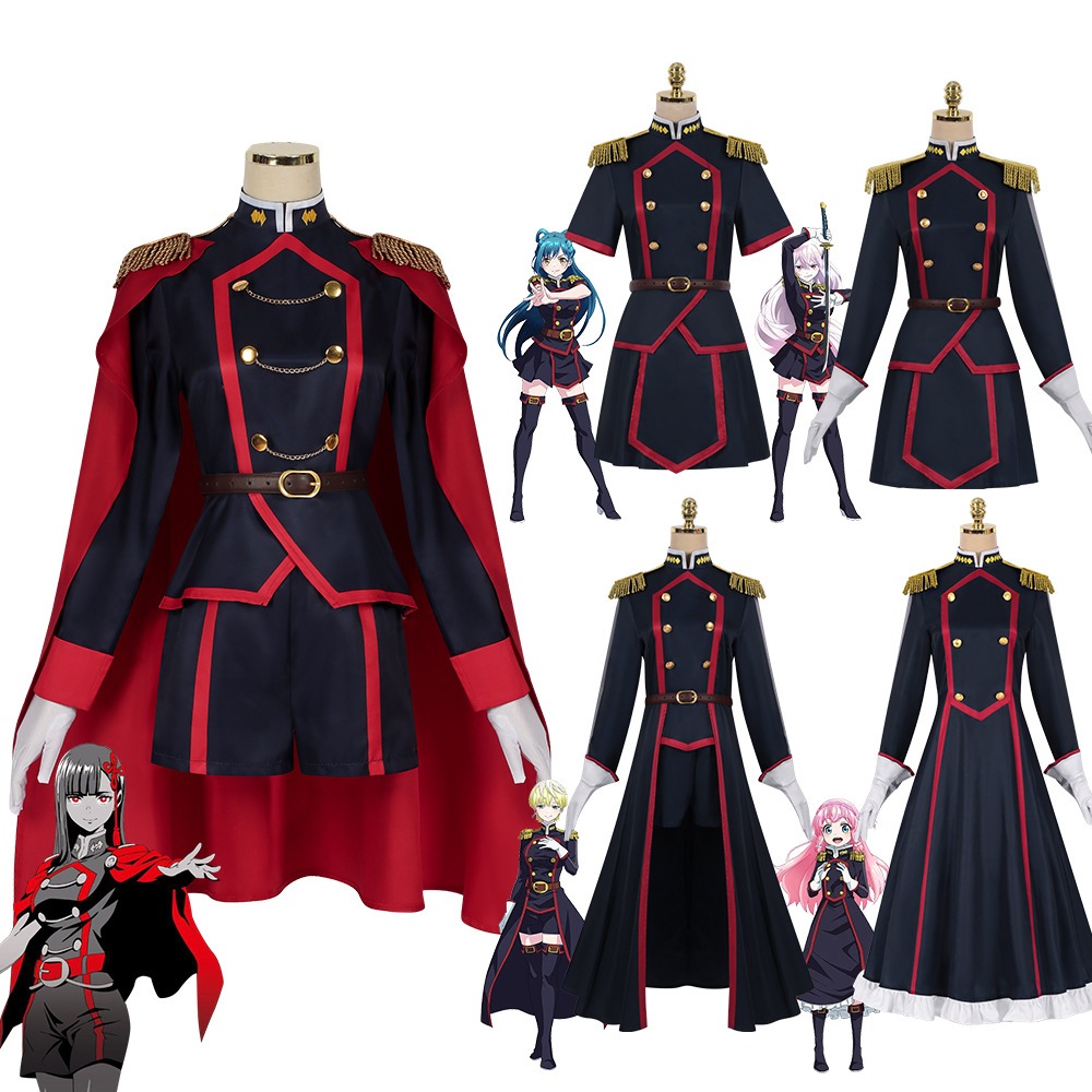 Monenjoy　魔都精兵のスレイブ 出雲 天花　羽前 京香　ワンピース　山城 恋　大川村 寧　コスチューム　東 日万凛　魔防隊　ユニフォーム　スカート　ハロウィン　イベント　舞台衣装　仮装　ハロウ