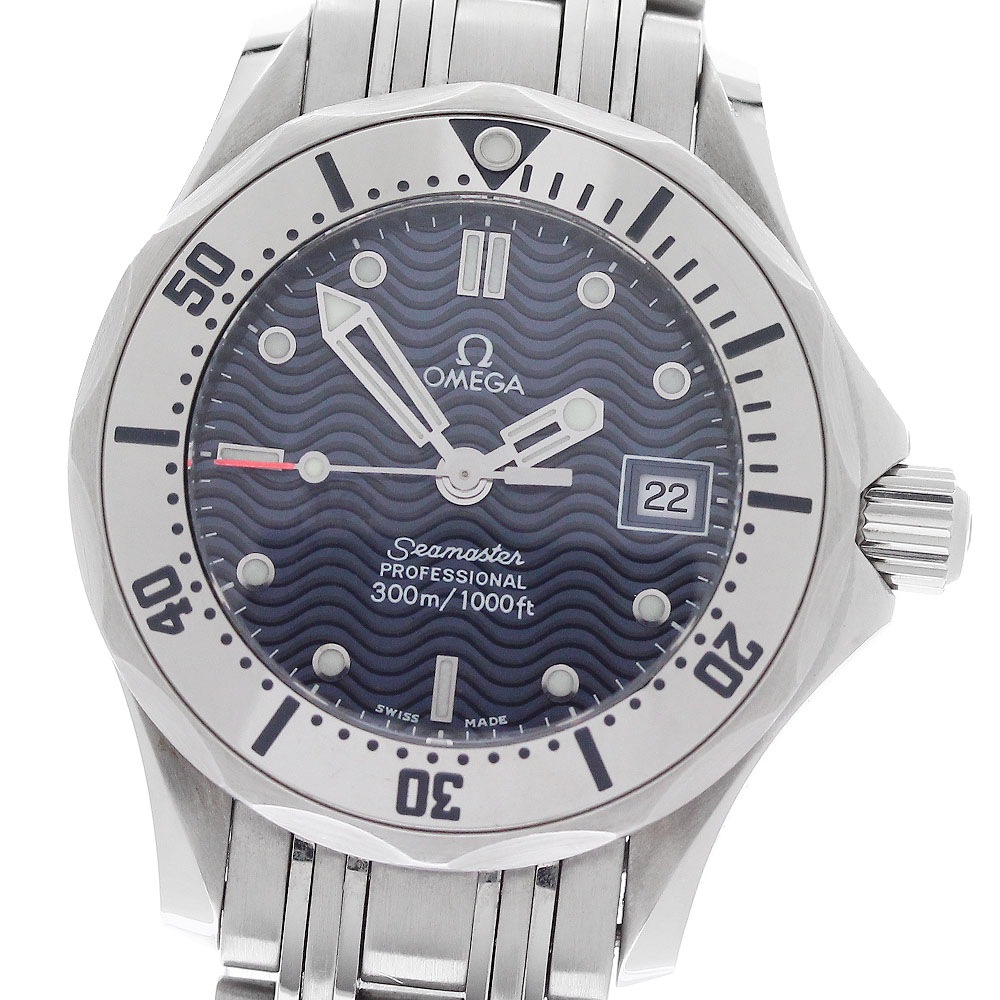 オメガ OMEGA 2582.80 シーマスター300 デイト クォーツ レディース _949587【中古】