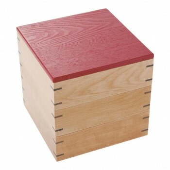 阿瀬眞三商店 弥生三段重 （赤） 127480