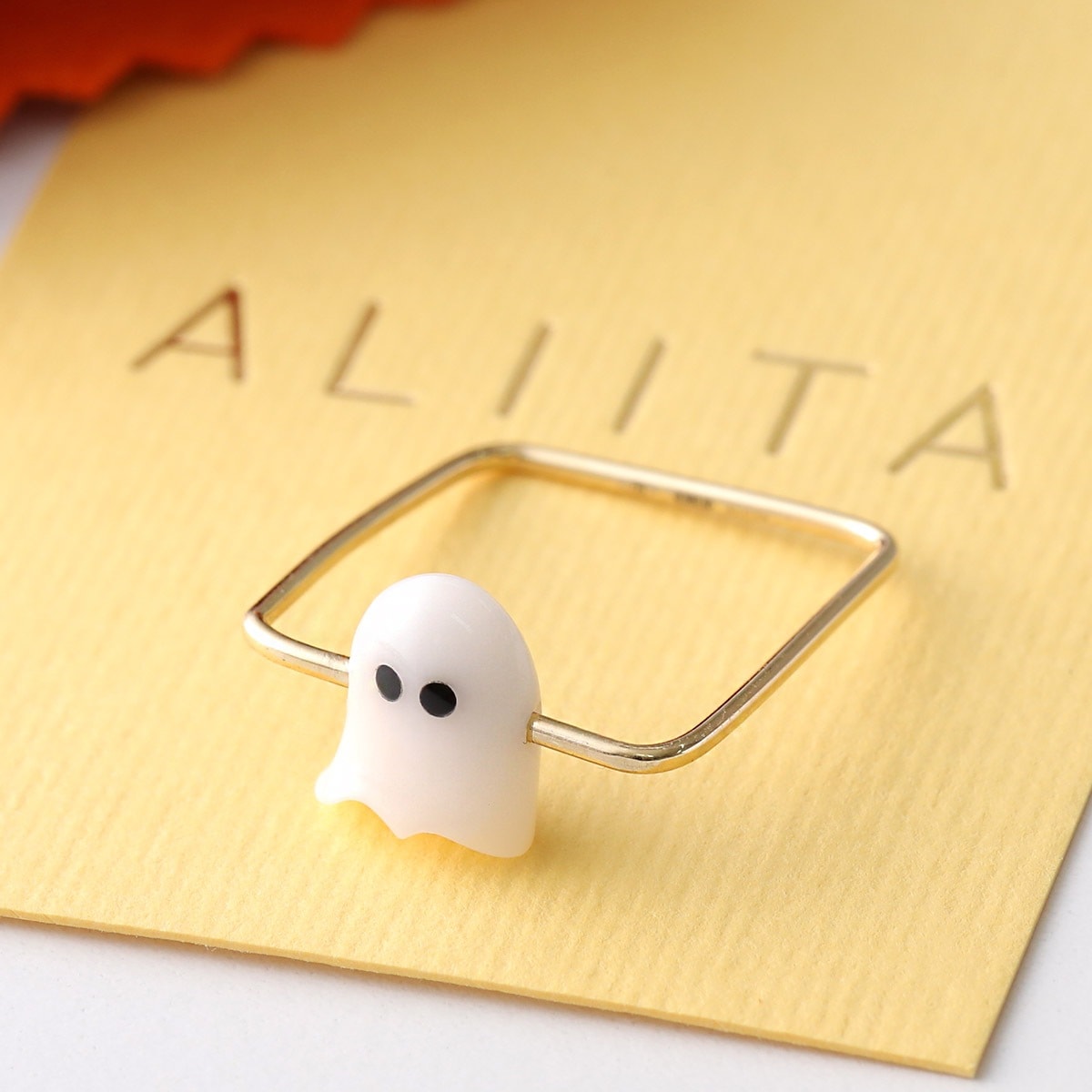 ALIITA アリータ リング MINI FANTASMA RING レディース オバケ モチーフ 指輪 アクセサリー J1000/YELLO-GOLD