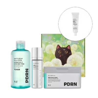 [ギフトボックス] PDRN トナー+グローアンプル+デイリーマスク(30枚)セット