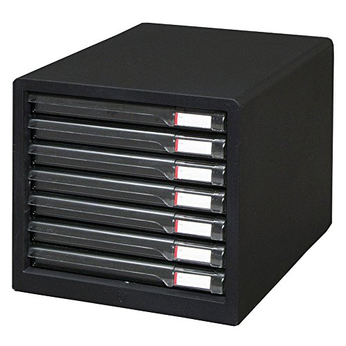 【浅型7段】アイリスオーヤマ レターケース A4 ゴム脚つきで滑りにくい インデックスシール付き ス