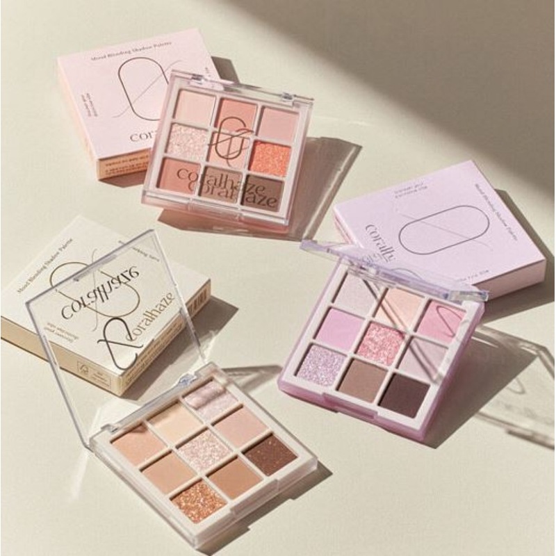 9色ムードブレンディングシャドウパレット 3種 / アイシャドウパレット/粉とびしない