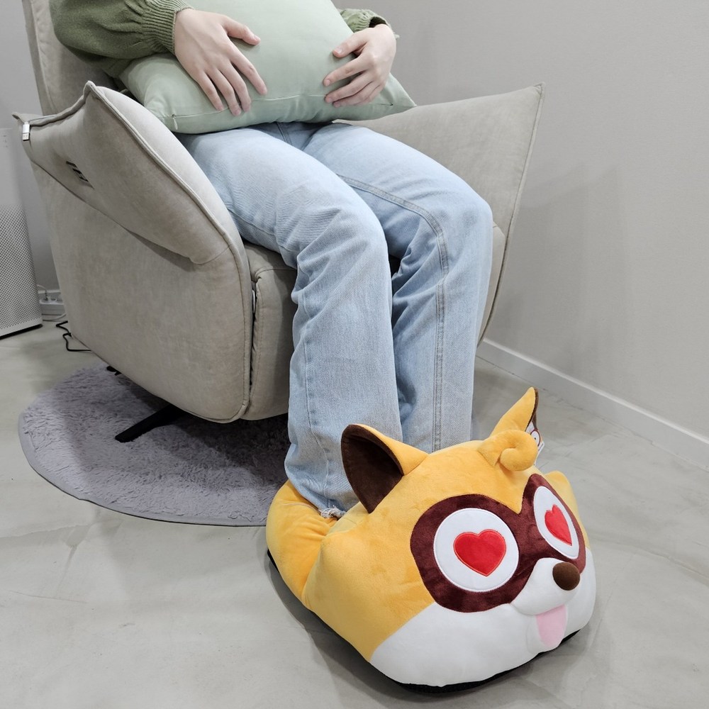 ノンシムアライグマ発熱炉フットウォーマーホットパッドオフィスフットウォーマー