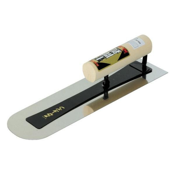 アローライン 本焼土間鏝 0．7 600MM 大工道具 左官鏝 土間鏝 先丸鏝