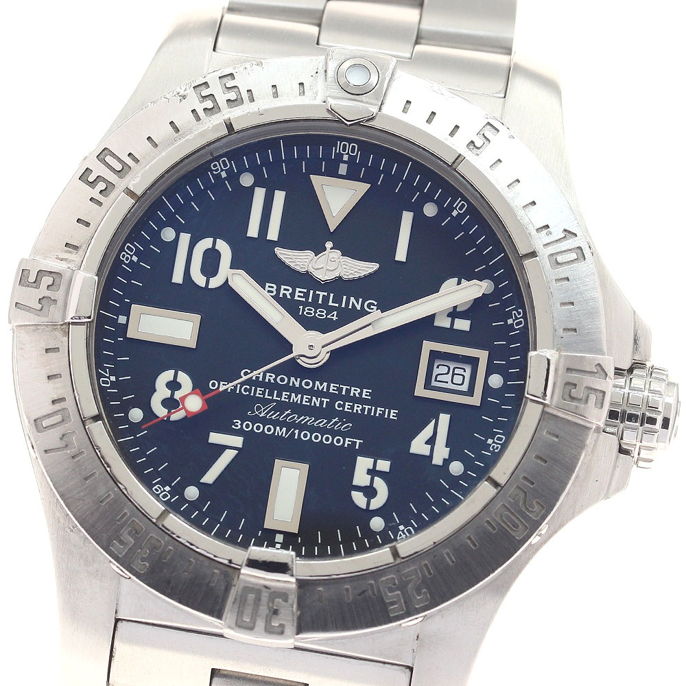 ブライトリング BREITLING A17330 アベンジャー シーウルフ デイト 自動巻き メンズ _957325【中古】