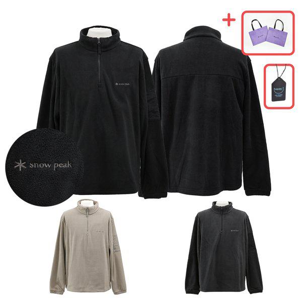 フリースハーフジップスウェットシャツ長袖Tシャツ男性[デパート版] 13,250円