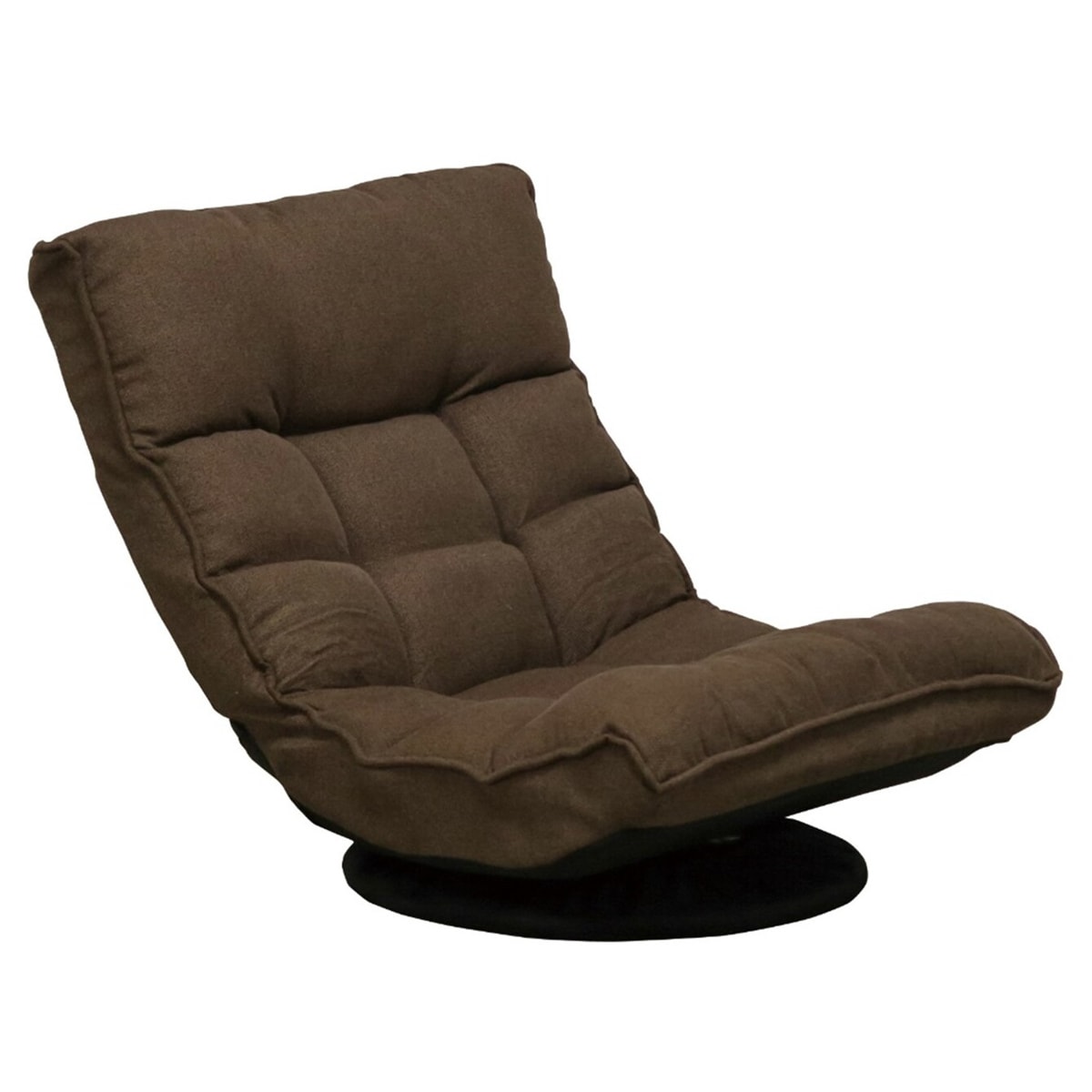 座椅子 回転式 リクライニング 座面高28cm フォルム2 フロアチェア 座いす 座イス ワイド 角度調節 3段階 低反発 ウレタン 回転座椅子 ファブリック おしゃれ シンプル 肘掛けなし