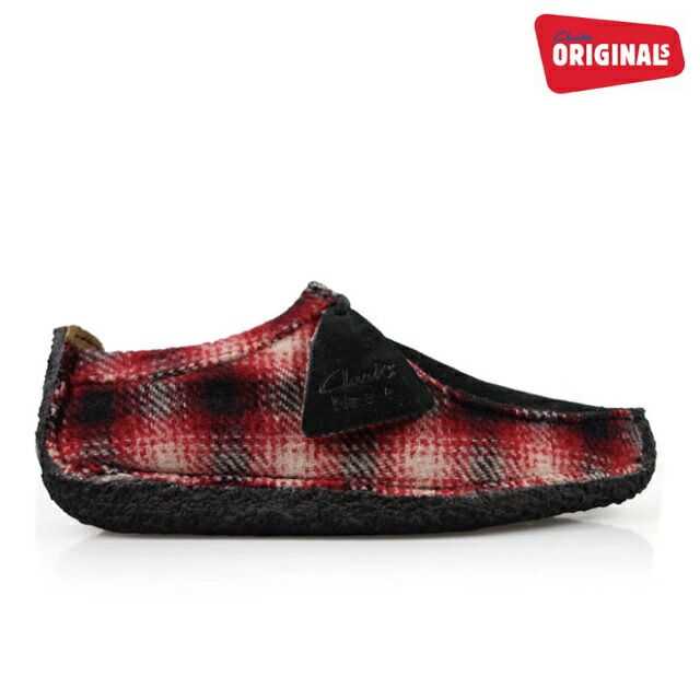 クラークス CLARKS 20355879 ウールリッチ　コラボレーションNATALIE REDCOMBI SUEDE レディース クラークス ナタリー レッドコンビ スエード 20355879 【送
