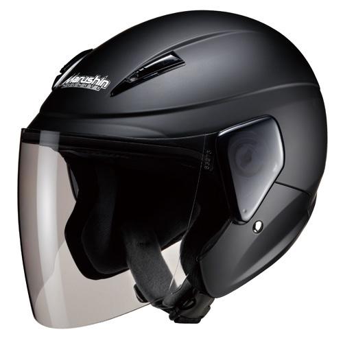 マルシン(Marushin) バイク用 ヘルメット セミジェット M-520 マットブラック フリーサイズ (5760cm)