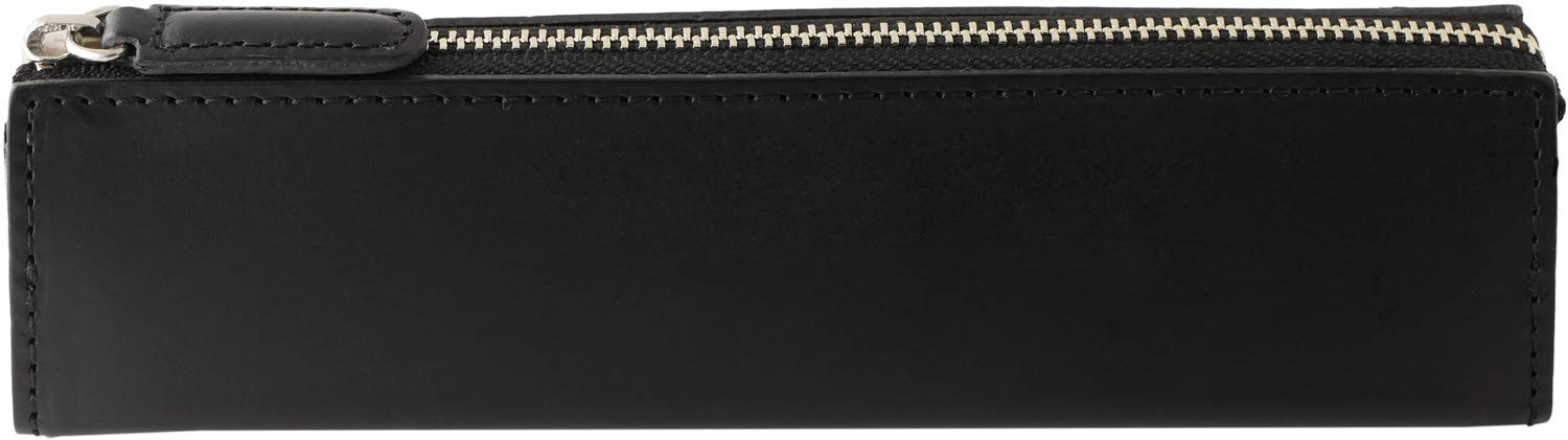 【全国送料無料】 [ Slip-On] ファスナーペンケース スリップオン BTペンケース M A-INL-4005 革 イタリアンレザー スリム シンプル ブラック