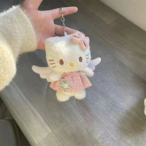 大人気女の子のかわいいピンクぬいぐるみストラップキーホルダートレンドアクセサリー キーリング 韓国ふわふわ キーホルダー モコモコがかわいい かわいいカップル アイデア かわいいバッグストラップ