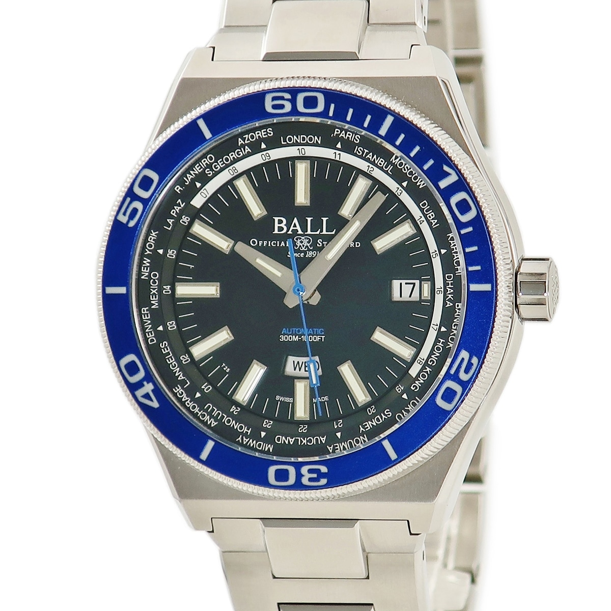 ロードマスター ワールドタイム DG3032A-SJ-BKBE 自動巻き メンズ 未使用 マイクロガスライト 限定 3年保証