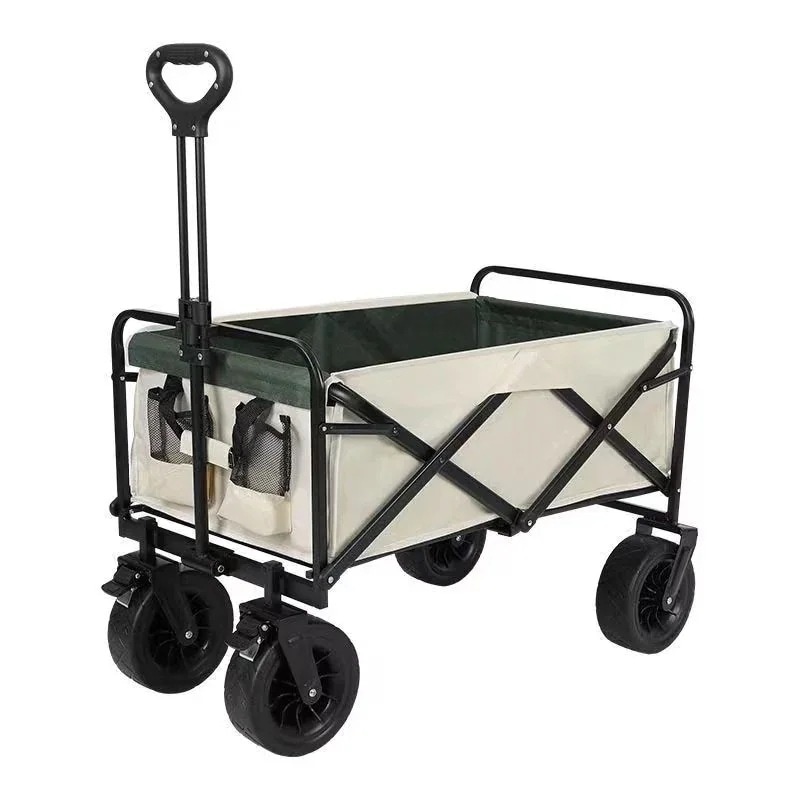 2024新作韓国キャリーワゴン収納車 キャンプ用品 折りたたみ式 110L ショッピングカート30%までに制限