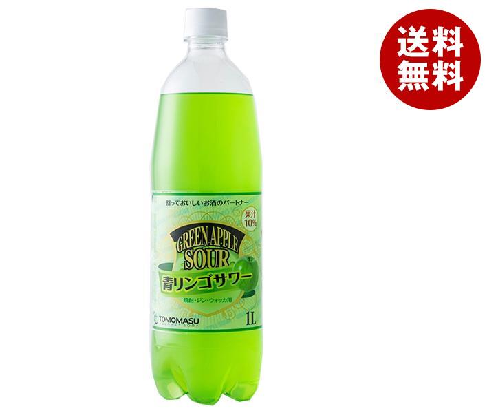 友桝飲料 青りんごサワー 1LPET＊15本入＊(2ケース)