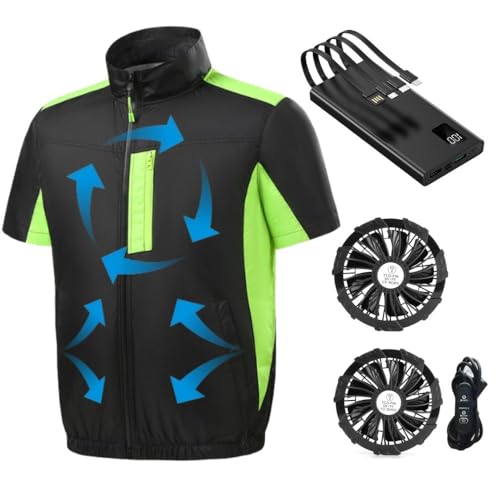 [] 空調作業服 ファン付きベスト 大きいサイズ【30000mAh大容量バッテリー付属】3段階風量調節 冷却ベスト 涼感 通気 熱中症対策 屋外作業/農作業/工場/建設/釣り/スポーツ/アウトドア 作