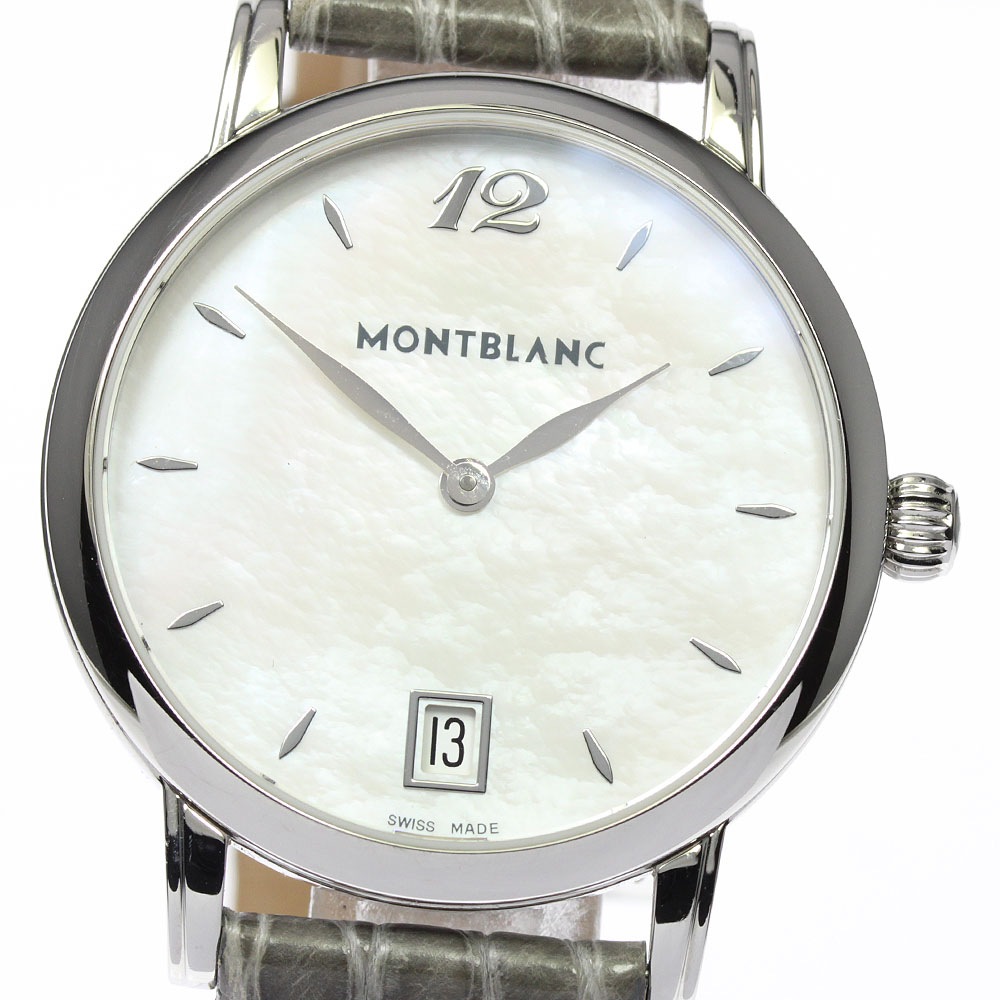 モンブラン MONTBLANC 108766 スター クラシック スモールセコンド クォーツ メンズ 良品 箱保証書付き_799821【中古】