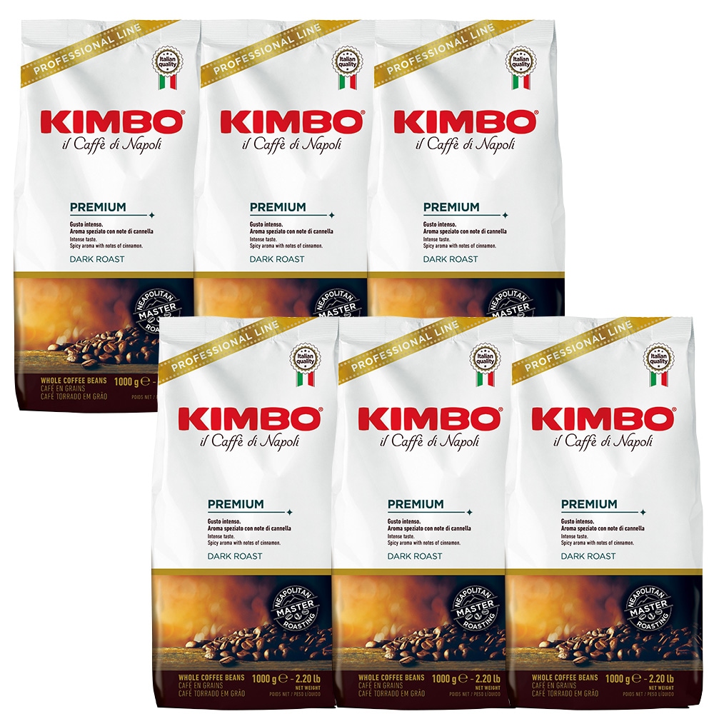 【取り寄せ】【送料無料】キンボ エスプレッソ豆 プレミアム 1kg6袋 （コーヒー豆） 他の商品と同梱不可