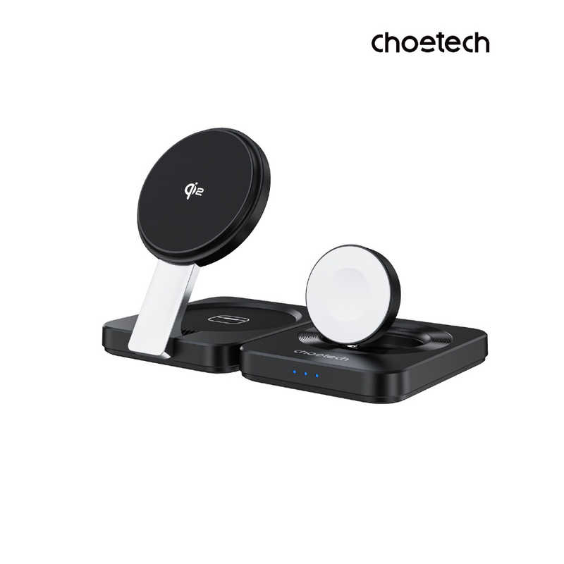 CHOETECH　Qi2対応 1台3役！折りたたみ式マグネット Qi2対応充電器　T636-F
