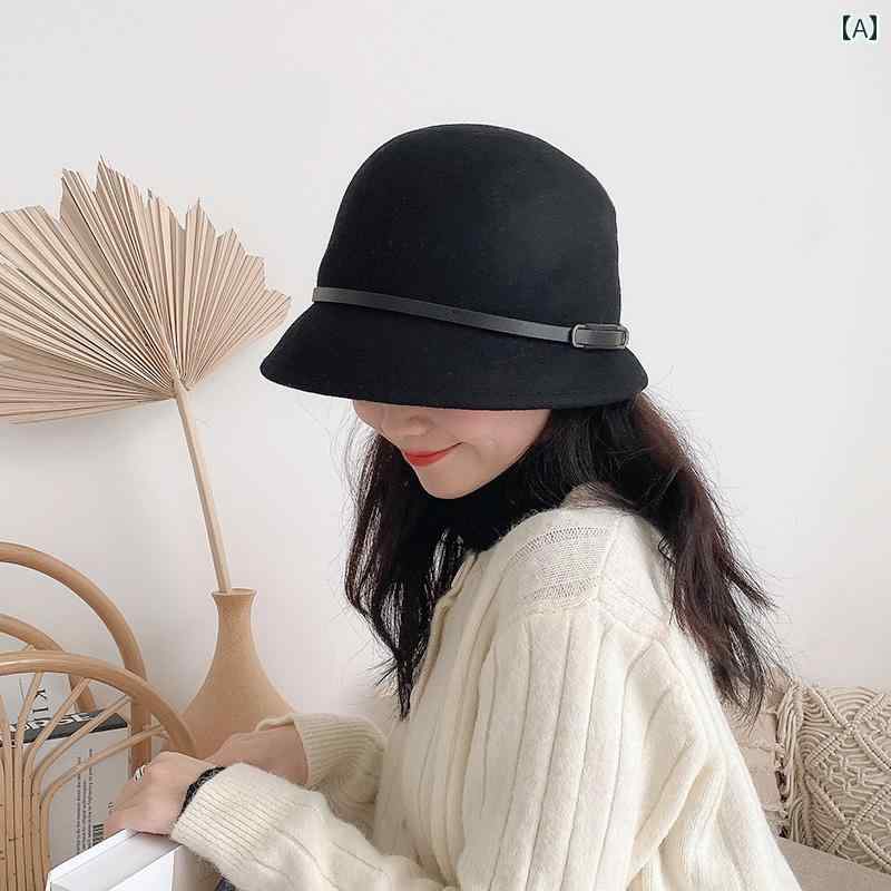 帽子 おしゃれ レディース 秋冬 女性用 ウール レトロ ハット ボウラーハット フランス アウトドア 乗馬用 英国 フェルトハット 4,633円