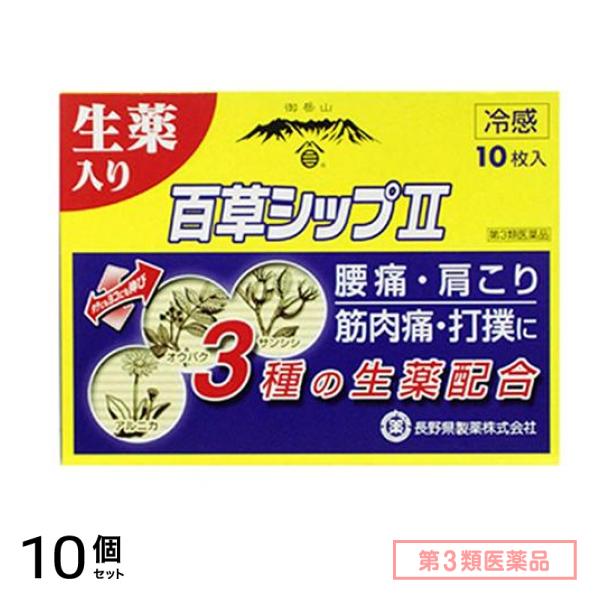 第３類医薬品 百草シップ2 10枚 10個セット