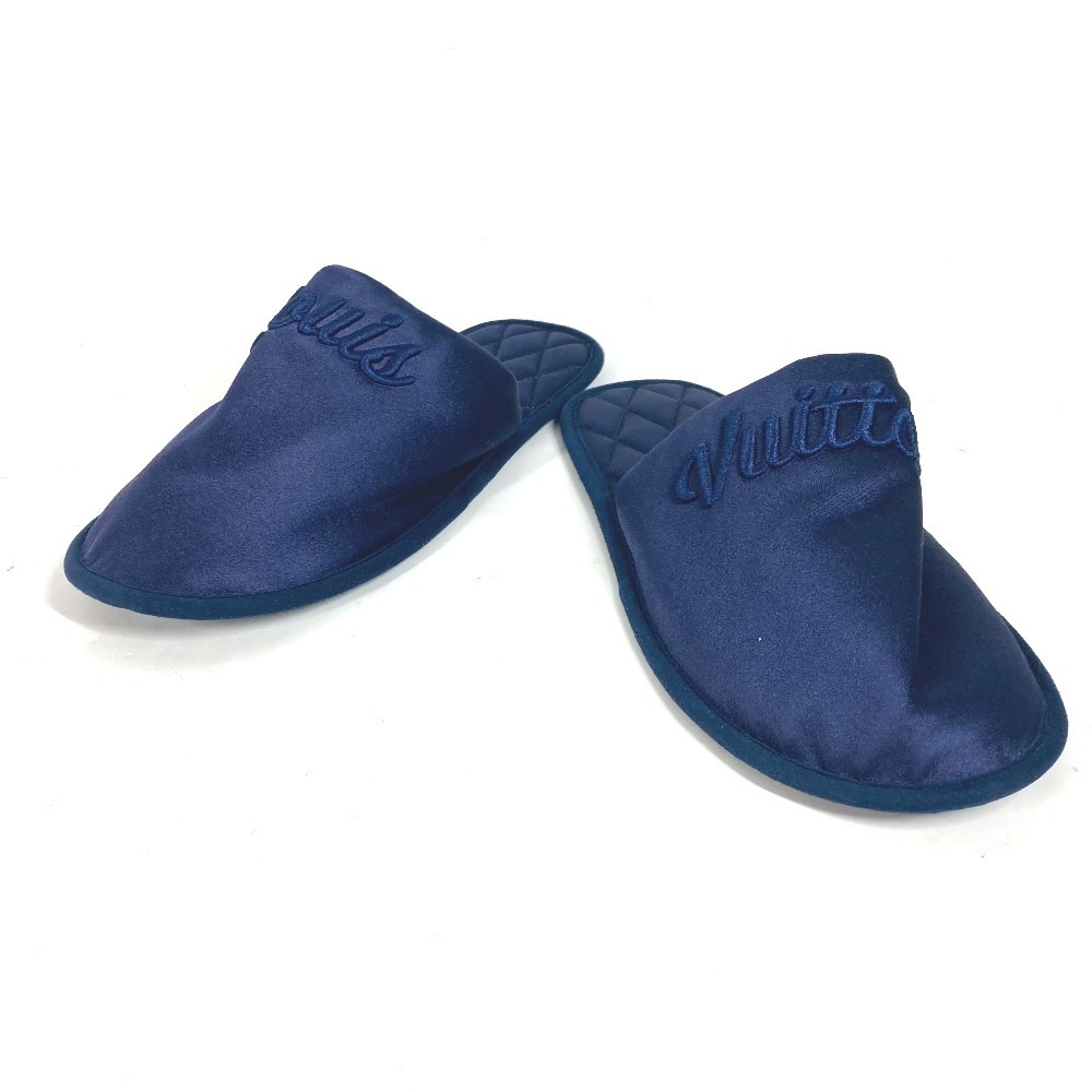スリッパ ロゴ スイートライン ルームシューズ 靴 サテン ネイビー