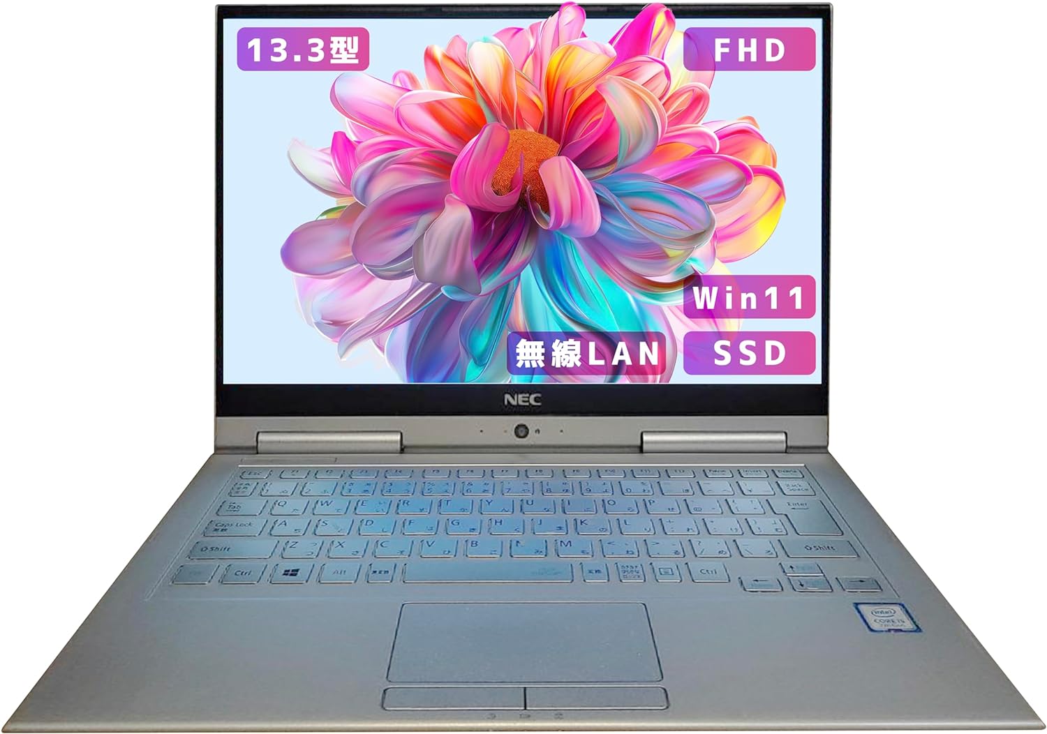 ノートパソコン タブレット windows11 VKT25G-3 Corei5-7 世代4メモリ カメラ内蔵 メモリ4GB, SSD512GB【超軽量13.3インチoffice 2021】