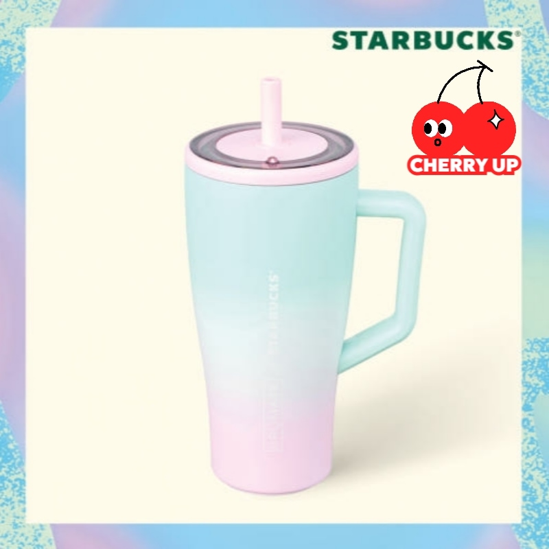 【新商品】 SSサーフビーチ ブルーメイトエラ コールドカップ 887ml スタバ タンブラー コールドカップ 水筒 大容量 直飲み 限定デザイン サーフビーチ ブルー エラシリーズ お