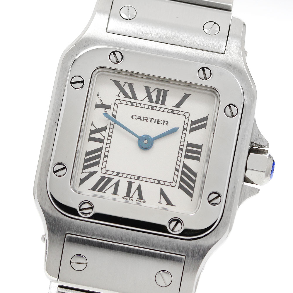 カルティエ CARTIER W20056D6 サントスガルベ SM クォーツ レディース 良品 _960322【中古】