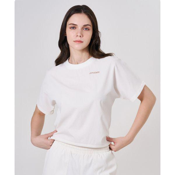 女性シアサッカーセットアップ半袖SPKMCNRS352WOWH 659978