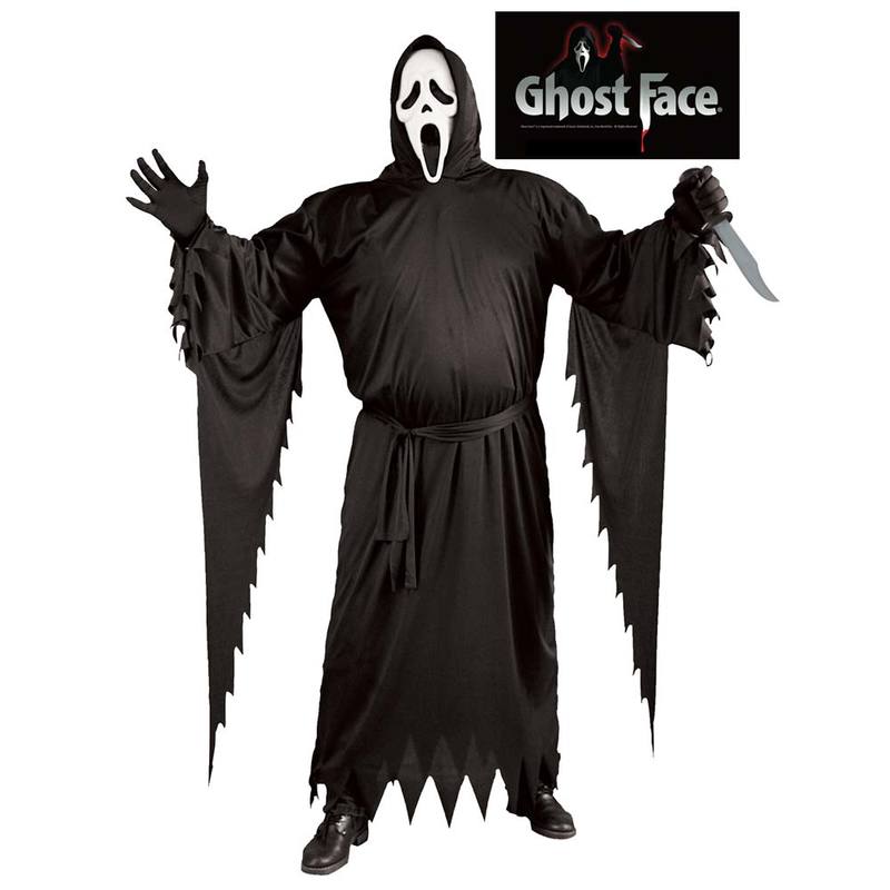 コスプレ 仮装 ゴーストフェイス 大人用 Plus size (大きいサイズ) 【 コスプレ 衣装 ハロウィン 仮装 コスチューム 大きいサイズ メンズ 余興 ホラー パーティーグッズ リーパー 怖い