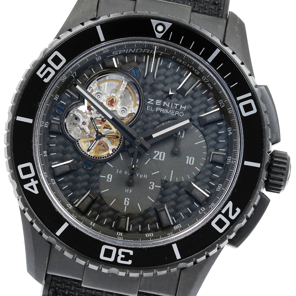 ゼニス ZENITH 75.2060.4061 エル プリメロ ストラトス スピンドリフト クロノグラフ 自動巻き メンズ 保証書付き_895123【中古】
