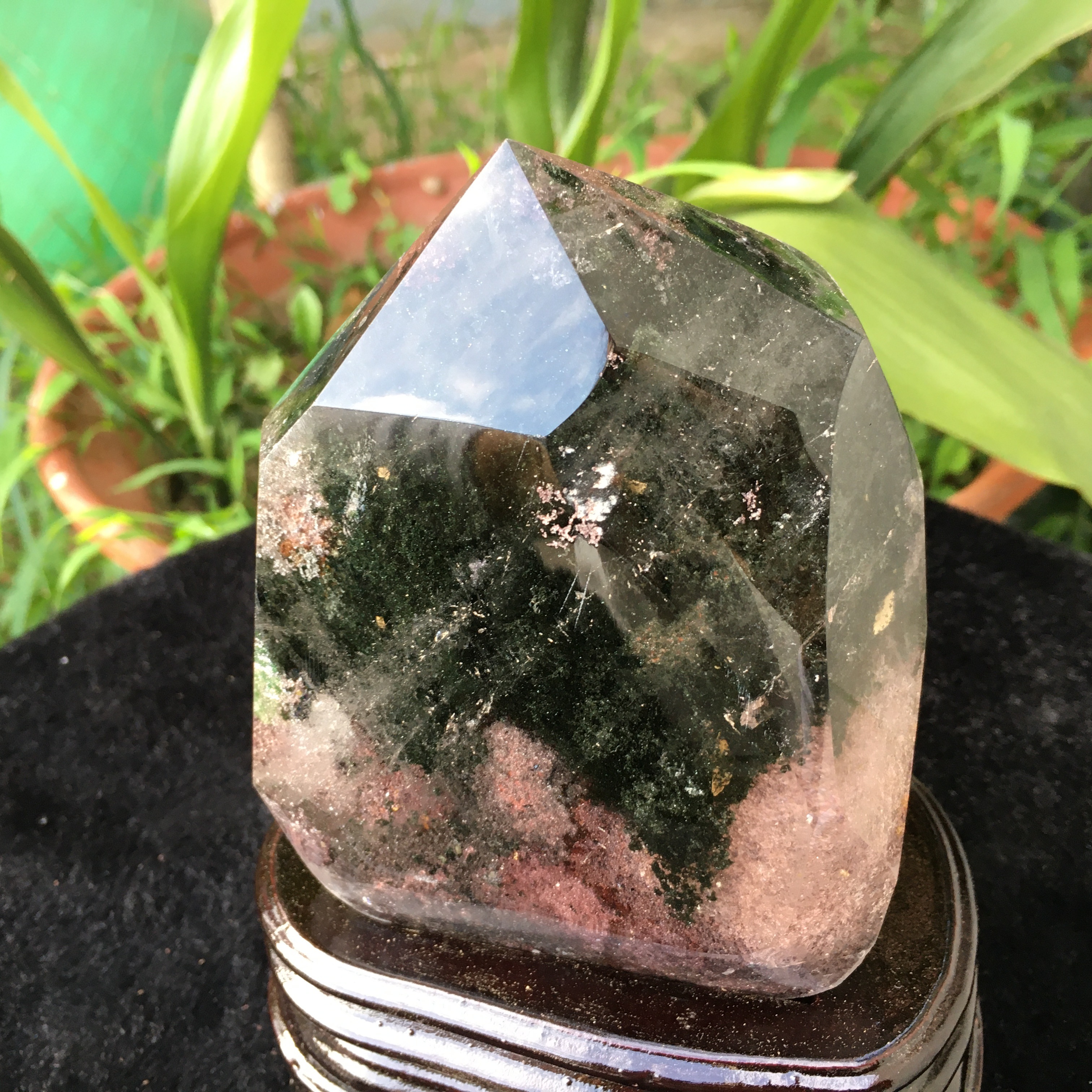 绿幽灵摆件，天然水晶，910/740g
