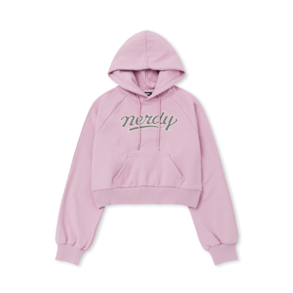 NERDY 女性用カルシブロゴパーカー (24SS) ローズピンク