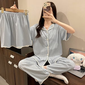 2023春夏 3点セット ニュースタイル 部屋着 ルームウェア 2点セット 可愛い パジャマ 寝間着 半袖 パジャマ ルームウェアあったかルームウェア 半ズボン