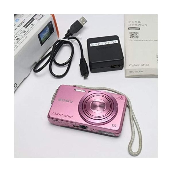 【中古】ソニー SONY デジタルカメラ Cyber-shot WX220 光学10倍 ピンク DSC-WX220-P