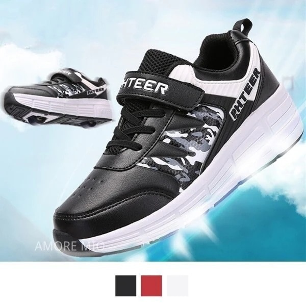 1輪 2輪 ローラーシューズ キッズ 大人 ジュニア ローラースニーカー 2WAY 3color 女 4,843円