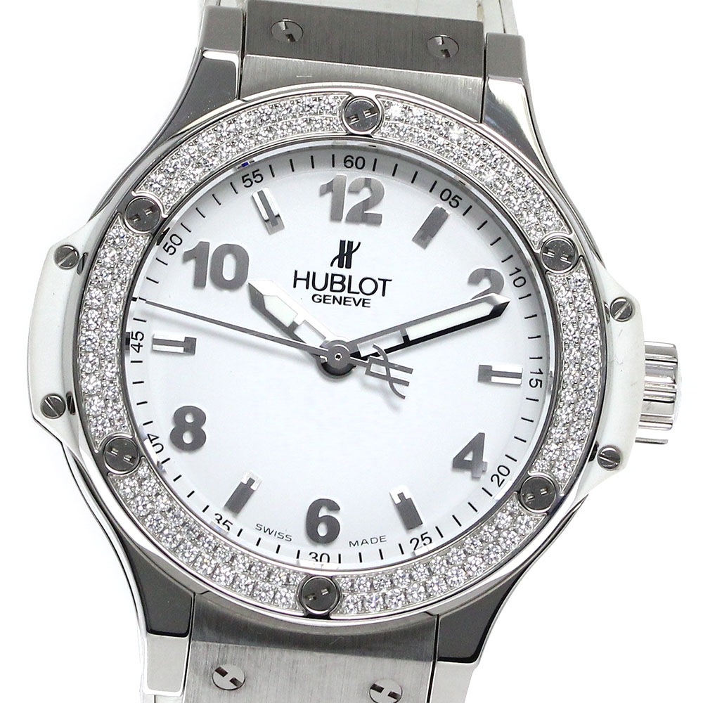 ウブロ HUBLOT 361.SE.2010.RW.1104 ビッグバン ダイヤベゼル クォーツ レディース 良品 _811123【中古】