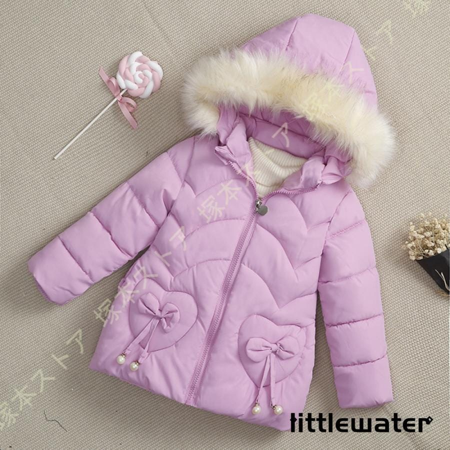 アウター キッズ 通園 女の子 防寒 キッズ服 冬 ダウンジャケット 通学 アウトドア ダウンコート ジュニア ファー 子供服 【30%OFFセール】ダウンコート 秋冬 フード付き