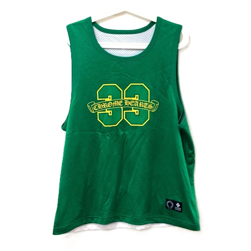 タンクトップ MESH WARM UP JERSEY リバーシブル トップス アパレル メッシュ ナイロン グリーン