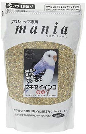 mania(マニア) プロショップ専用 セキセイインコ 3リットル (x 1)