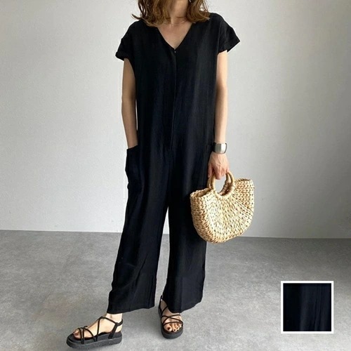 オールインワン オーバーオール 韓国 ファッション レディース 春 夏 秋 カジュアル お取り寄せ PTXM771 オルチャン コーデ シンプル 定番 セレカジ 20代 30代 40代 2024 オ