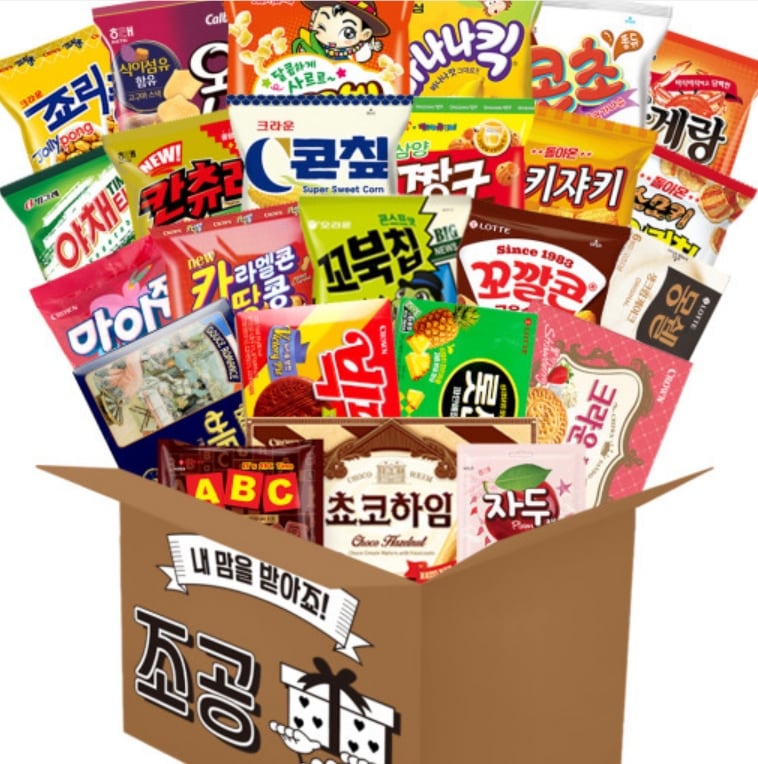 韓国のお菓子 韓国おやつ コレクション お盆 名節 おやつボックス 朝貢 お菓子セット 子供プレゼント 湯沸室 学校