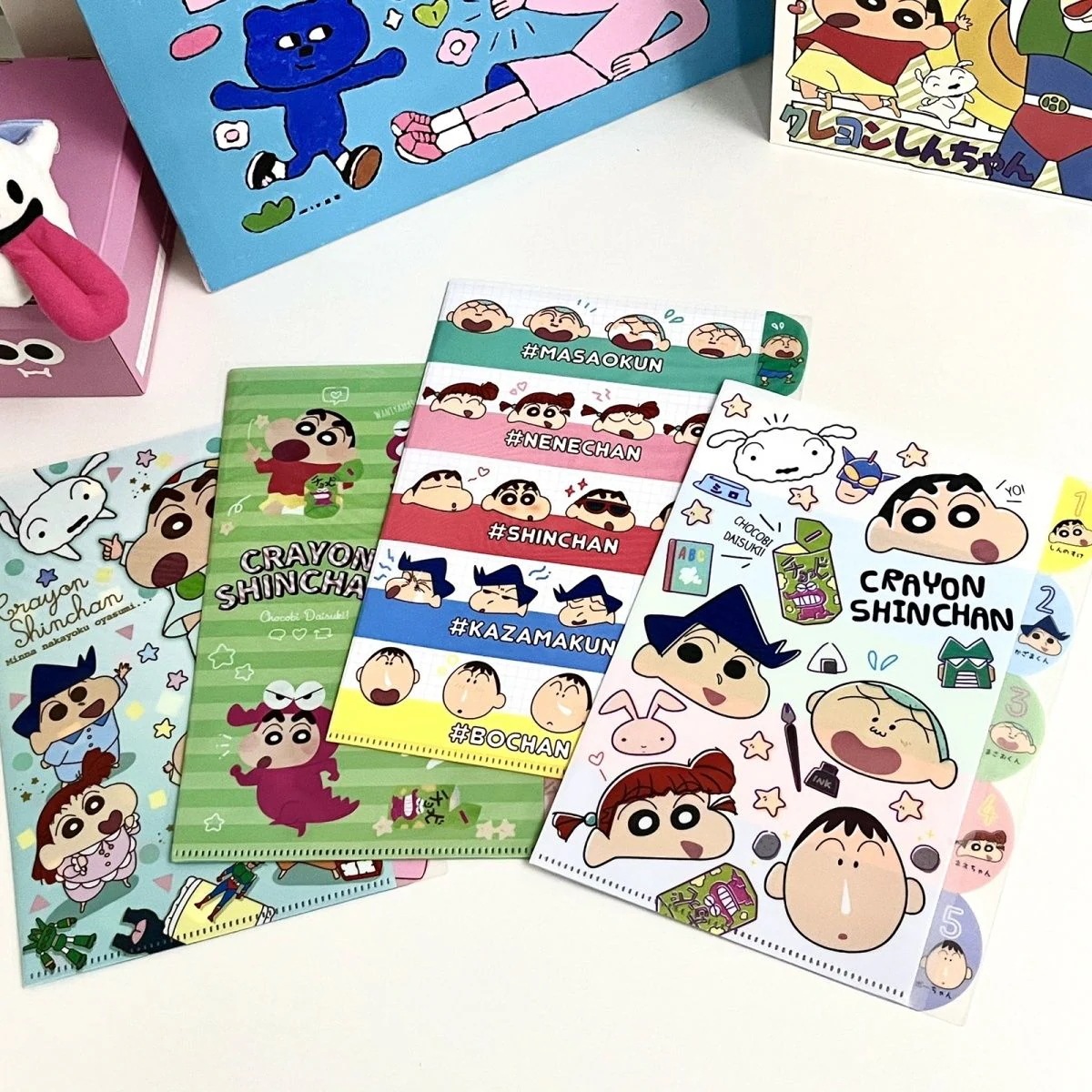 クレヨンしんちゃん書類袋a4ファイル漫画試巻収納袋多層防水ファイル事務