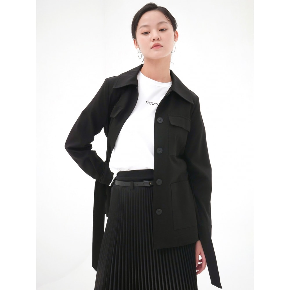 ACUD ポケットシングルジャケットブラック